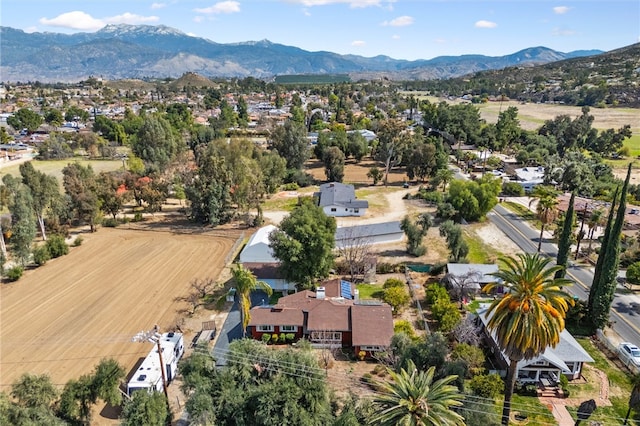 aerial view featuring a mountain view