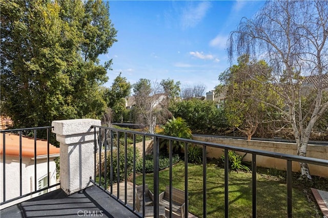 view of balcony