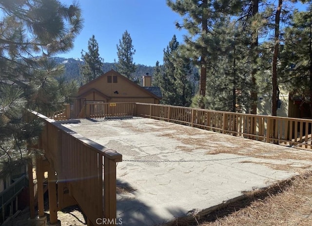 view of patio with a deck