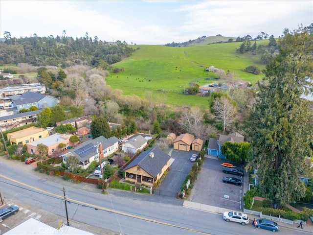 drone / aerial view featuring a residential view