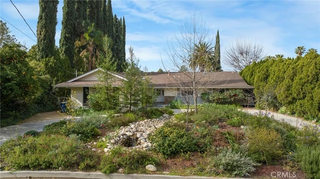 view of ranch-style home