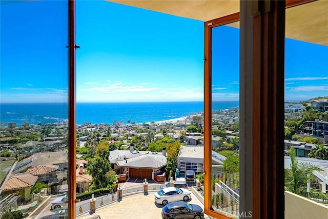 water view featuring a view of city