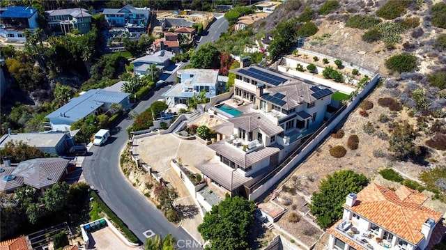 drone / aerial view featuring a residential view