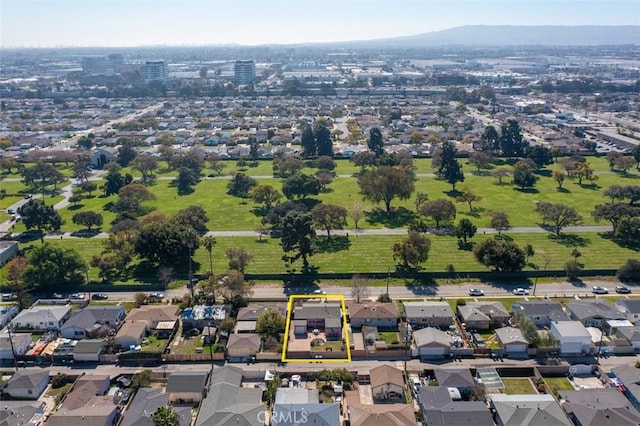 bird's eye view featuring a residential view