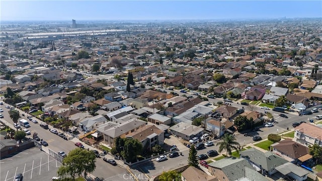 bird's eye view featuring a residential view