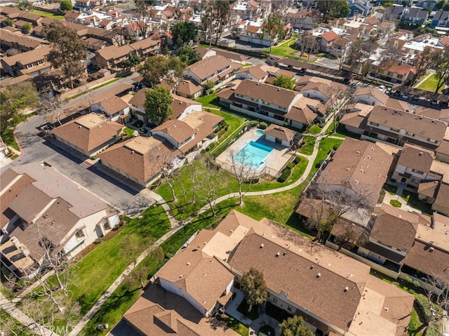 birds eye view of property featuring a residential view