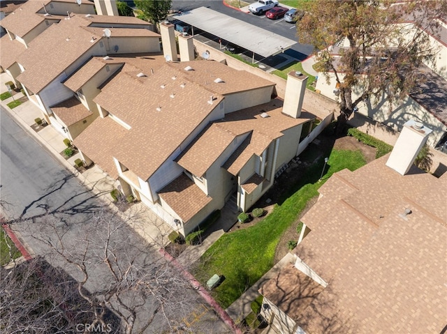 aerial view featuring a residential view