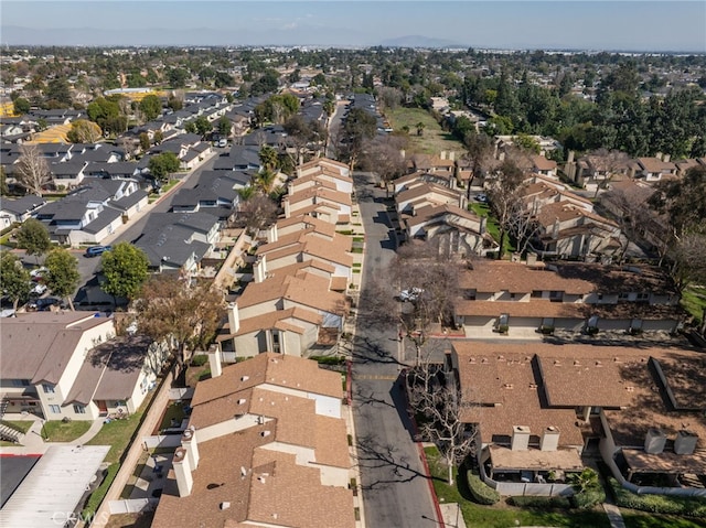 bird's eye view featuring a residential view