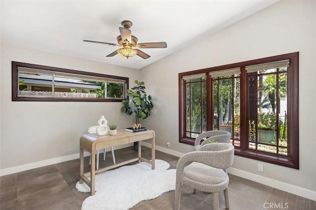 26925 Calle Dolores, Dana Point, CA 92624 - office with baseboards and ceiling fan