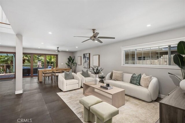 26925 Calle Dolores, Dana Point, CA 92624 - living room with recessed lighting and a ceiling fan