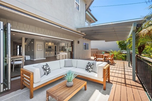 26925 Calle Dolores, Dana Point, CA 92624 - deck featuring an outdoor hangout area and outdoor dining space