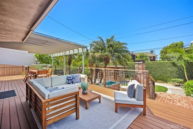 26925 Calle Dolores, Dana Point, CA 92624 - wooden terrace featuring an outdoor hangout area and outdoor dining area