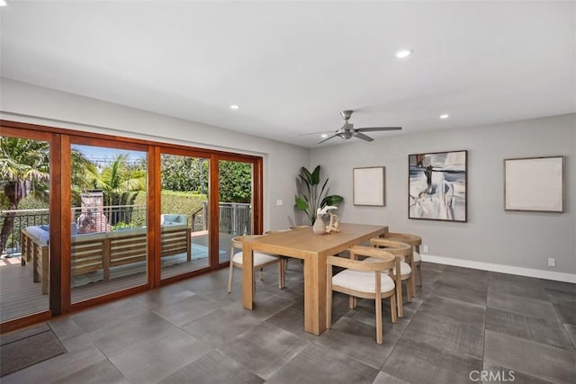 26925 Calle Dolores, Dana Point, CA 92624 - dining room featuring recessed lighting and ceiling fan