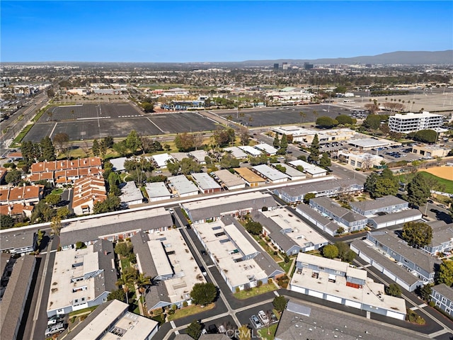 aerial view featuring a city view