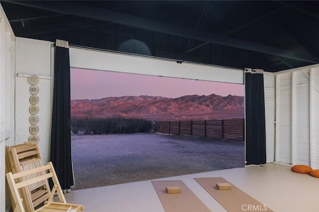 4883 Avenida La Candela, Joshua Tree, CA 92252 - view of patio / terrace with a mountain view