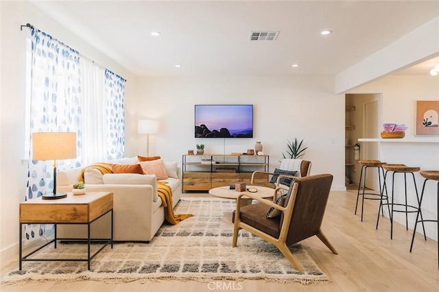 4883 Avenida La Candela, Joshua Tree, CA 92252 - living area with light wood finished floors and recessed lighting