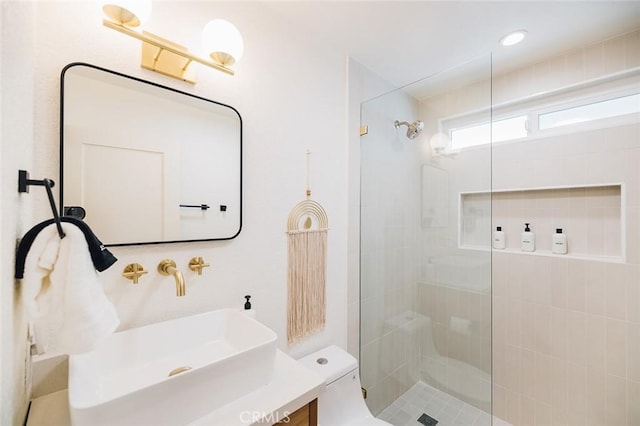 4883 Avenida La Candela, Joshua Tree, CA 92252 - full bathroom with walk in shower and vanity