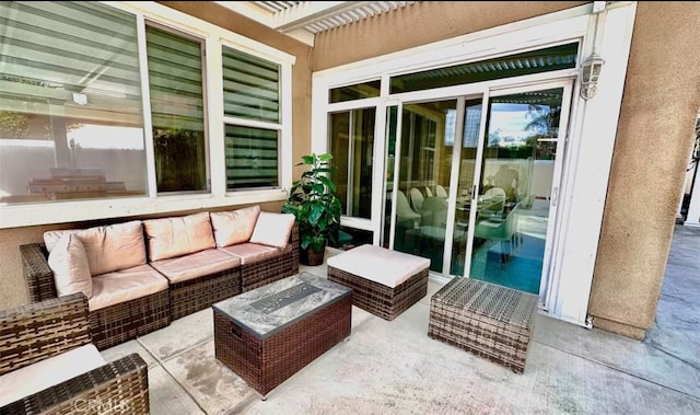 view of patio / terrace with outdoor lounge area