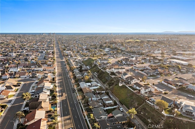 aerial view featuring a residential view