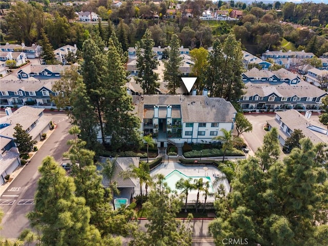 1694 Bridgeport, West Covina, CA 91791 - aerial perspective of suburban area with a pool area