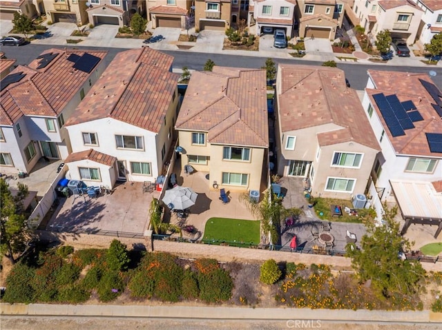 bird's eye view with a residential view