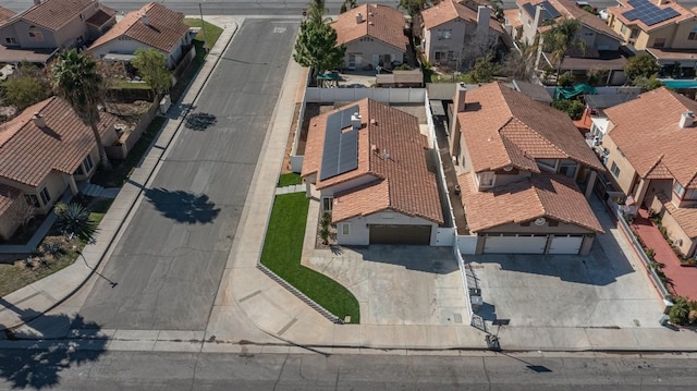 aerial view featuring a residential view