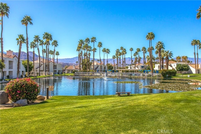 property view of water featuring a residential view