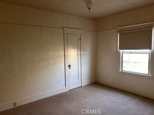 view of carpeted empty room