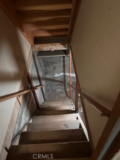 view of stairway