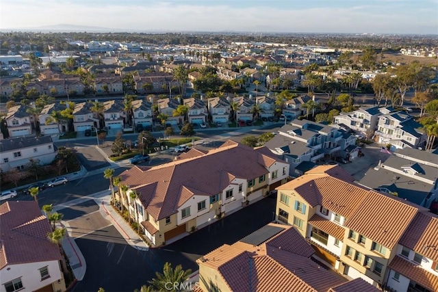 drone / aerial view with a residential view