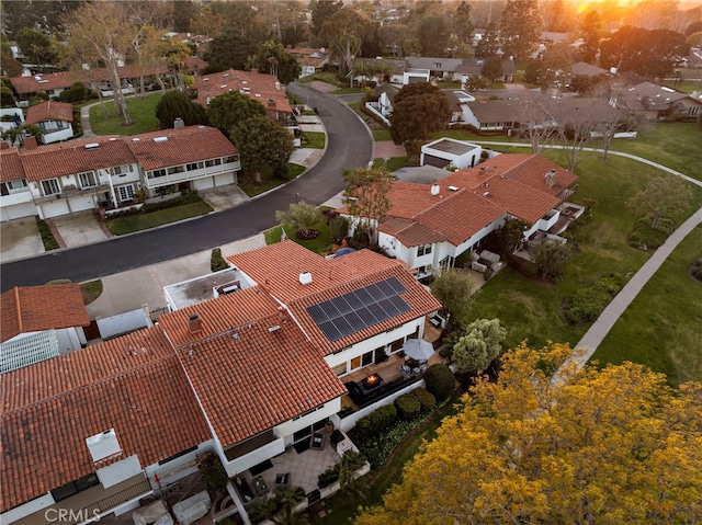 drone / aerial view featuring a residential view