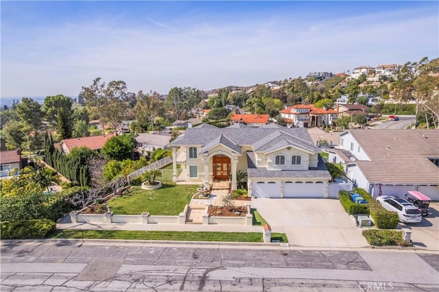 birds eye view of property featuring a residential view