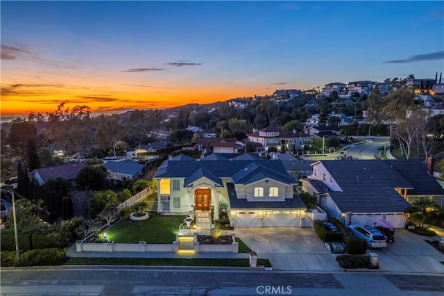 birds eye view of property featuring a residential view