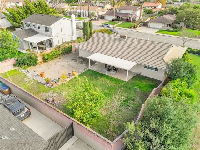 drone / aerial view featuring a residential view