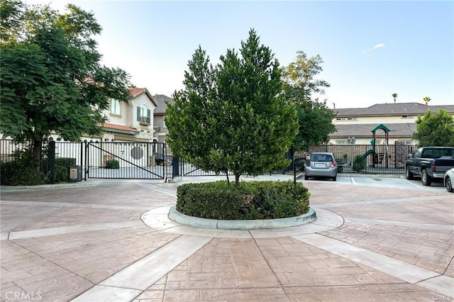 exterior space with fence and playground community