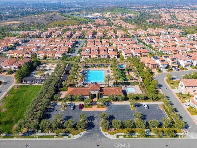 drone / aerial view featuring a residential view