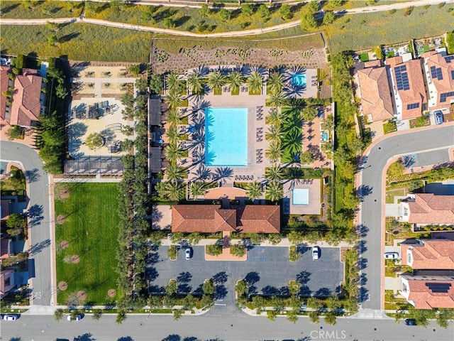 drone / aerial view featuring a residential view