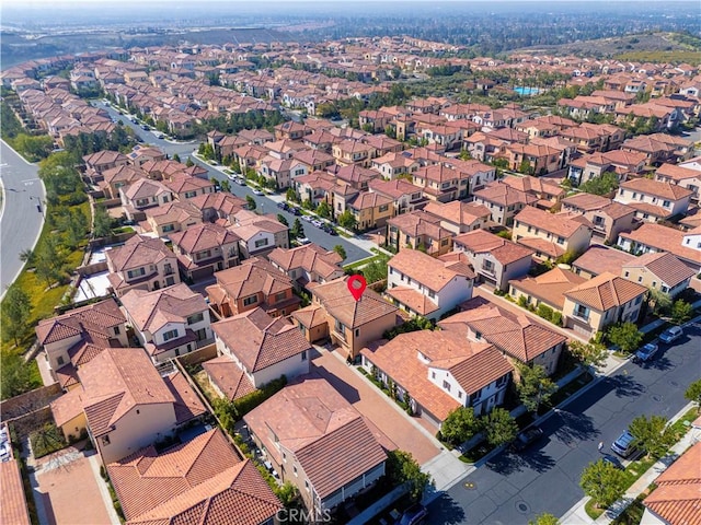 bird's eye view featuring a residential view