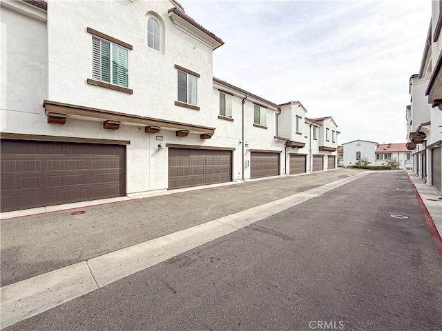 view of road featuring a residential view