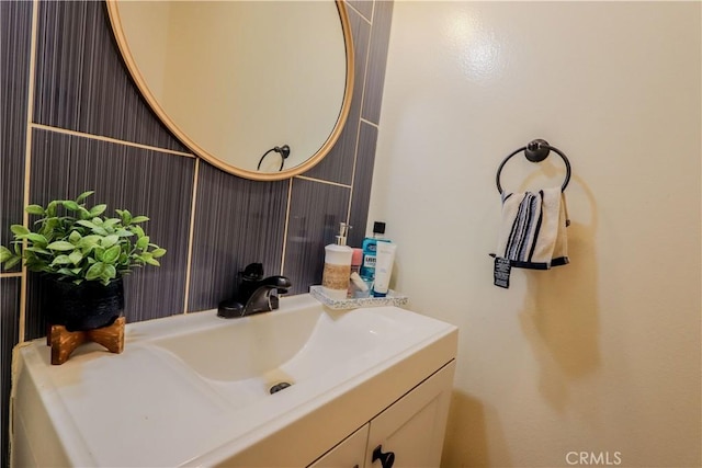 bathroom featuring vanity