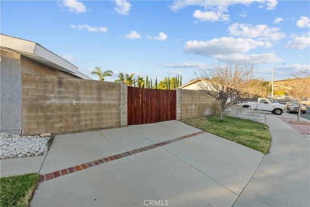 view of patio / terrace with fence