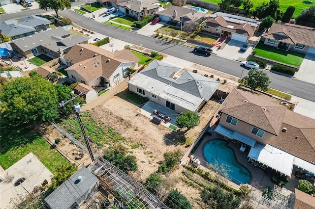 drone / aerial view featuring a residential view