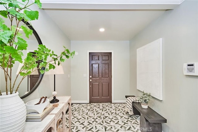 5386 Harter Ln, La Canada Flintridge, CA 91011 - entrance foyer featuring light floors, baseboards, and recessed lighting