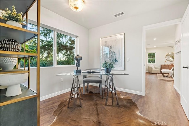 5386 Harter Ln, La Canada Flintridge, CA 91011 - home office featuring wood finished floors and baseboards