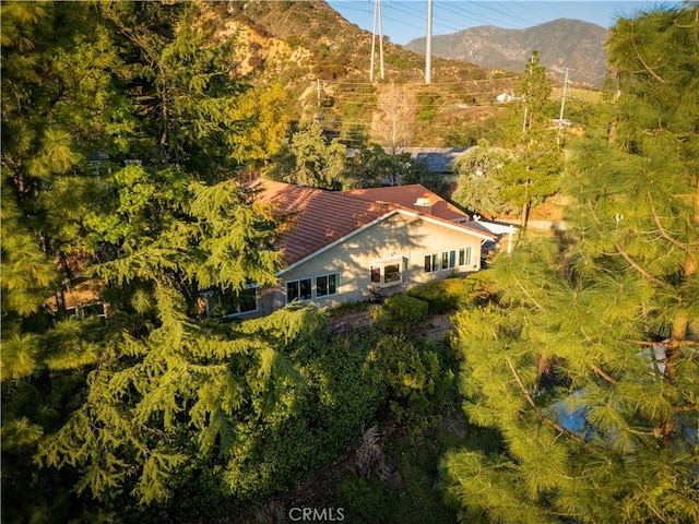 5386 Harter Ln, La Canada Flintridge, CA 91011 - view from above of property featuring a mountain backdrop
