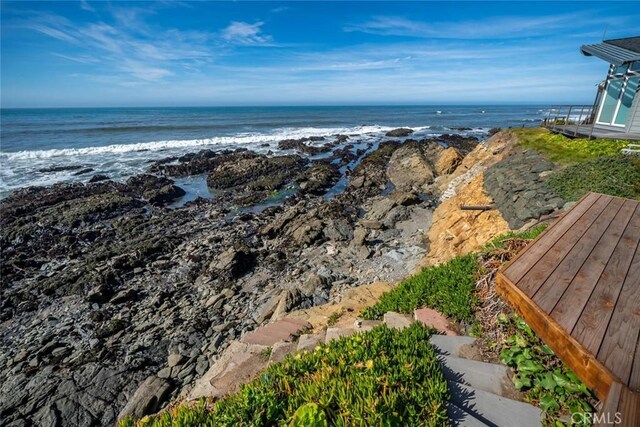 water view with a beach view