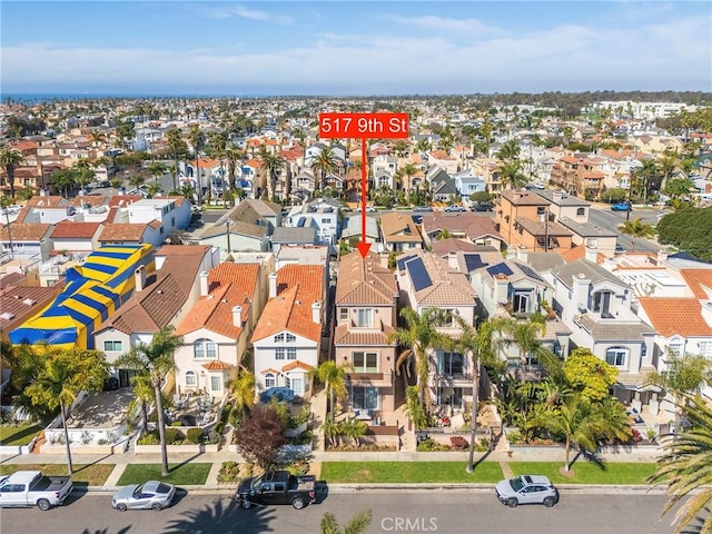 drone / aerial view featuring a residential view