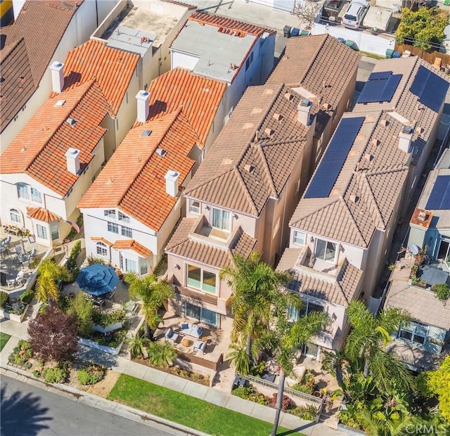 birds eye view of property featuring a residential view