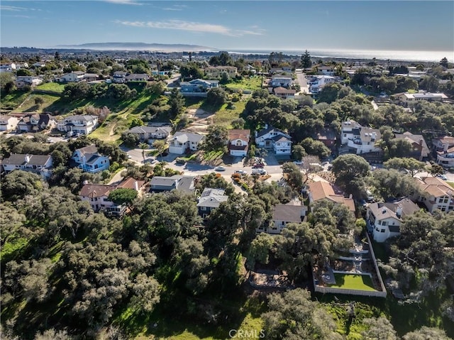 bird's eye view with a residential view