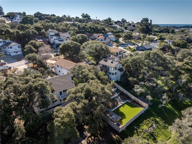 aerial view featuring a residential view